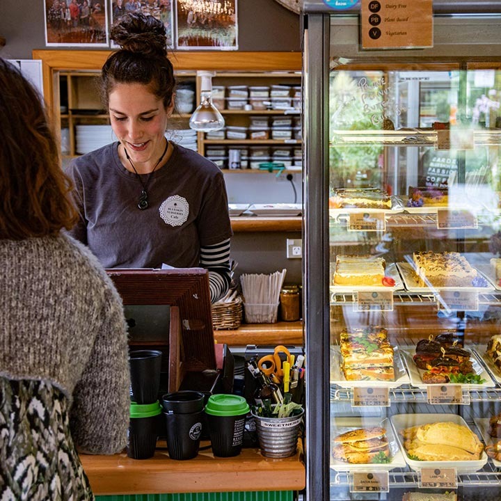 cafe serving counter